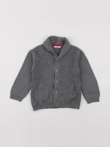 Boutchou - gilet gris - 24 mois