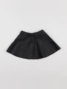 H&M - jupe simili cuir noir - 3/4 ans