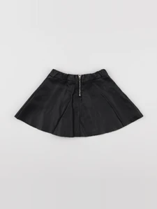 H&M - jupe simili cuir noir - 3/4 ans