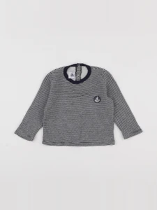 Petit Bateau - tee-shirt bleu - 18 mois