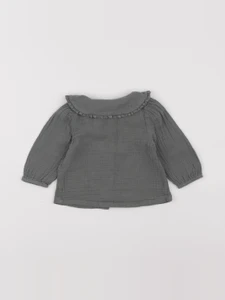 Vertbaudet - chemise vert - 6 mois