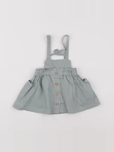 Vertbaudet - robe vert - 9 mois
