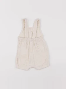 Vertbaudet - salopette beige - 6 mois