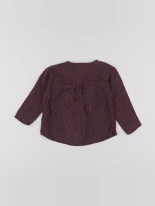 Arsène et les pipelettes - chemise rouge - 18 mois