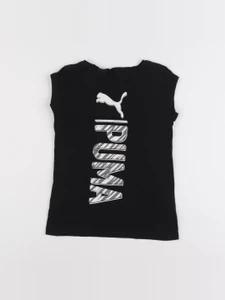 Puma - tee-shirt noir - 7/8 ans