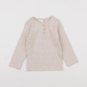 H&M - tee-shirt beige - 9/12 mois