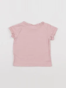 H&M - tee-shirt rose - 6 mois