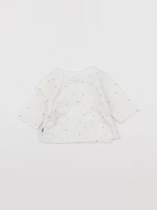 Vertbaudet - tee-shirt beige - 0 mois