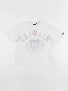 IKKS - tee-shirt blanc - 8 ans
