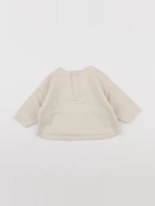 Petit Bateau - sweat beige - 6 mois
