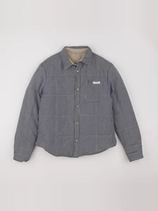 IKKS - manteau réversible bleu, beige - 12 ans