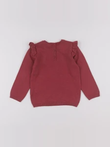 Vertbaudet - pull rouge - 2 ans