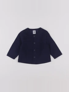Petit Bateau - chemise bleu - 6 mois