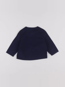 Petit Bateau - chemise bleu - 6 mois