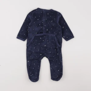 Vertbaudet - pyjama velours bleu - 6 mois
