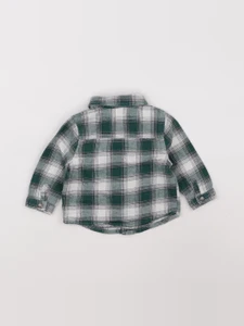 Vertbaudet - chemise vert - 9 mois
