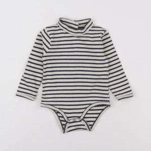 Vertbaudet - body à col bleu - 12 mois