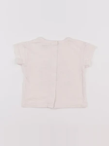 Vertbaudet - tee-shirt blanc - 6 mois