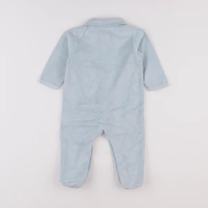Vertbaudet - pyjama velours bleu - 6 mois