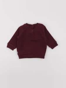 Petit Bateau - sweat rouge - 6 mois