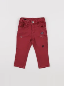 IKKS - jean rouge - 6 mois