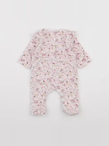 Vertbaudet - pyjama velours rose - 1 mois