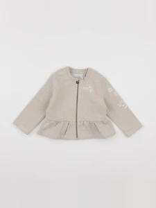 IKKS - sweat imprimé au dos beige, or - 18 mois