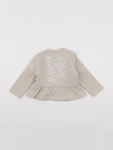 IKKS - sweat imprimé au dos beige, or - 18 mois