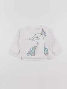 Zara - sweat blanc - 9/12 mois