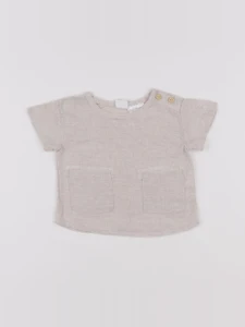 H&M - blouse beige - 2/4 mois