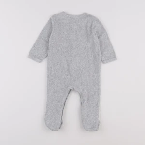 Vertbaudet - pyjama velours gris - 6 mois