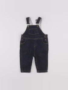 Petit Bateau - salopette bleu - 3 mois