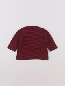 Petit Bateau - tee-shirt bleu, rouge - 3 mois