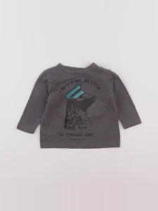 Boutchou - tee-shirt gris - 6 mois