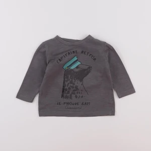 Boutchou - tee-shirt gris - 6 mois
