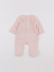 Vertbaudet - pyjama velours rose - 0 mois