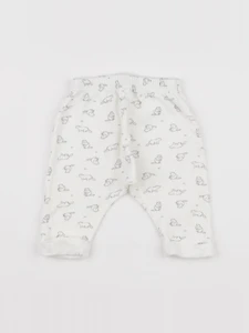 Petit Bateau - sarouel blanc - 3 mois
