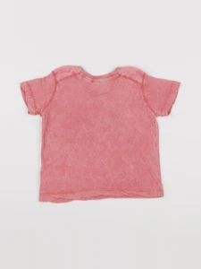 Zara - tee-shirt rose - 6/9 mois