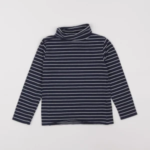 Vertbaudet - sous-pull blanc, bleu - 6 ans