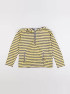 La queue du chat - tee-shirt jaune, gris - 8 ans