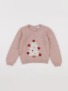 Vertbaudet - pull rose - 3 ans
