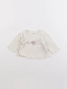 Vertbaudet - tee-shirt beige - 3 mois