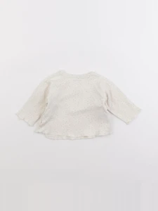 Vertbaudet - tee-shirt beige - 3 mois