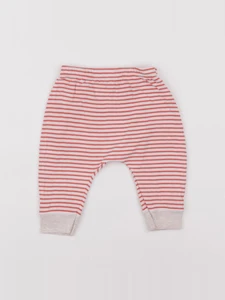 Petit Bateau - sarouel gris, orange - 6 mois
