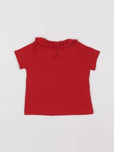 Petit Bateau - tee-shirt rouge - 12 mois