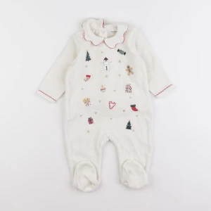 Vertbaudet - pyjama velours beige - 6 mois