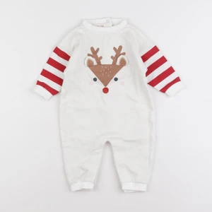 Vertbaudet - pyjama coton blanc - 6 mois