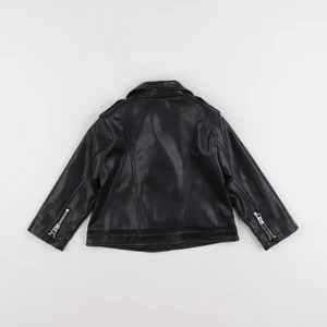 Zara - veste simili cuir noir - 18/24 mois