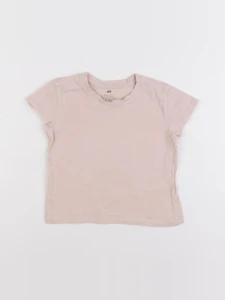H&M - tee-shirt rose - 18/24 mois