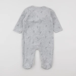 Vertbaudet - pyjama velours gris - 12 mois